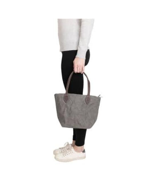 Small Dark Grey Totty Bag di UASHMAMA in Gray