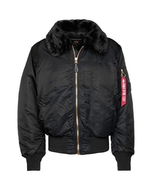 Alpha Industries B15 Flight Jacket Black for Men | Lyst