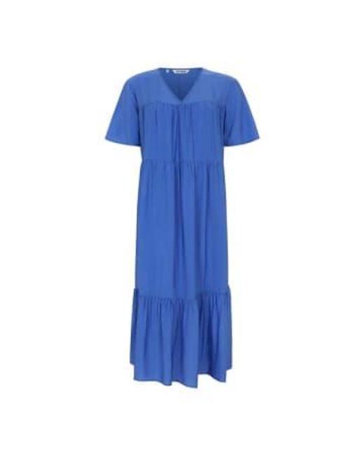 SOFT REBELS Blue Srfreja Amparo Midi Dress