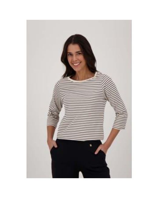 Zusss Multicolor Stripe Shirt Long Sleeve /off Black Small