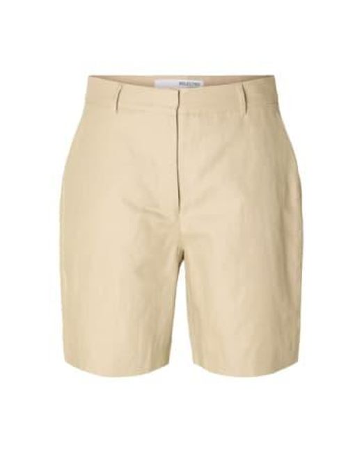 SELECTED Natural Slfsine Humus Shorts 36 for men
