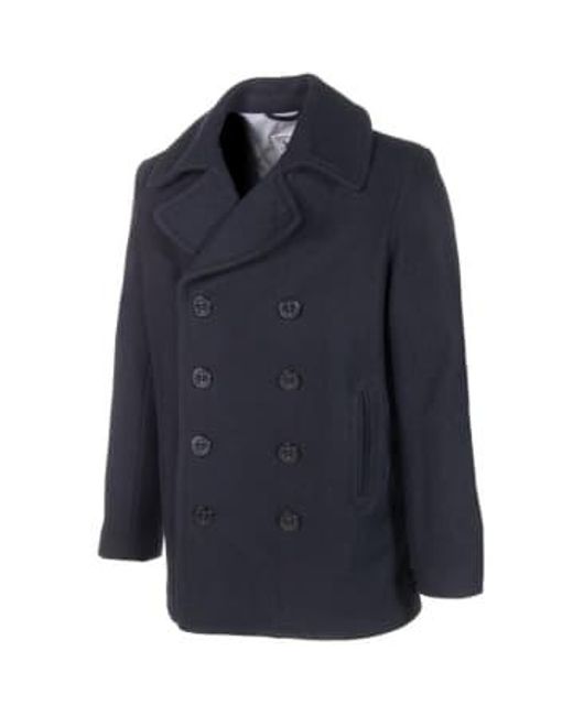 Schott Nyc Blue Nyc Slim Fit Peacoat Made for men