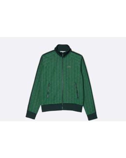 Wmns Paris Sweatshirt Monograma Jacquard di Lacoste in Green