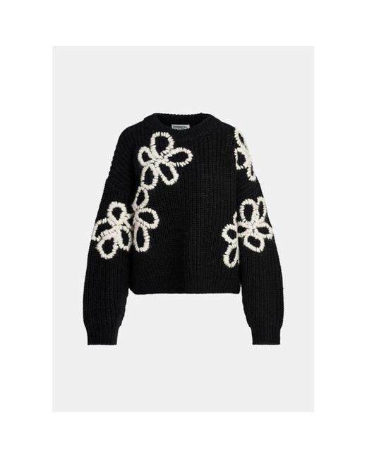 Évitez le pull en tricot brodé Essentiel Antwerp en coloris Black