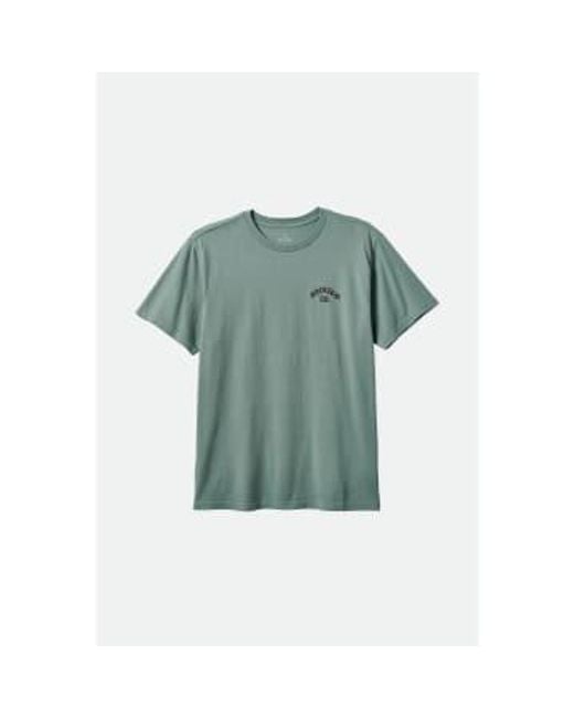 Brixton Chinois homer kurzarm-standard-t-shirt in Green für Herren