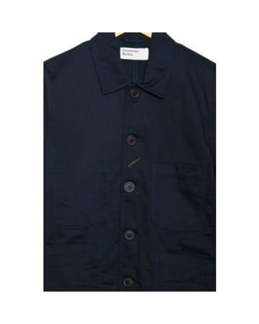 Bakers Jacket Twill Navy 00102 di Universal Works in Blue da Uomo