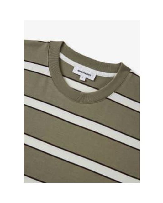 Norse Projects Green S Johannes Organic Stripe T-shirt for men