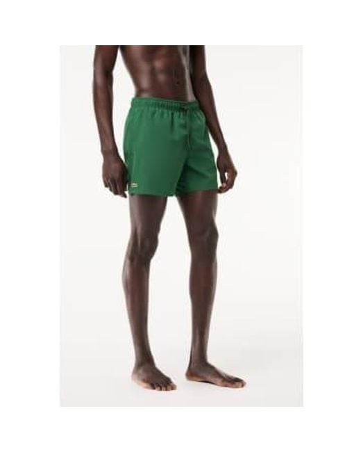 Short natation léger s la Lacoste pour homme en coloris Green