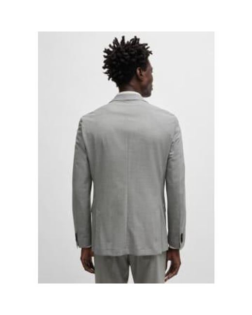 Boss P-huge-2pcs-silbergrau slim fit-anzug mit mikrogewebe 50514628 041 in Gray für Herren