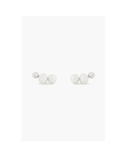 Tutti & Co White Ea594s Serene Earrings