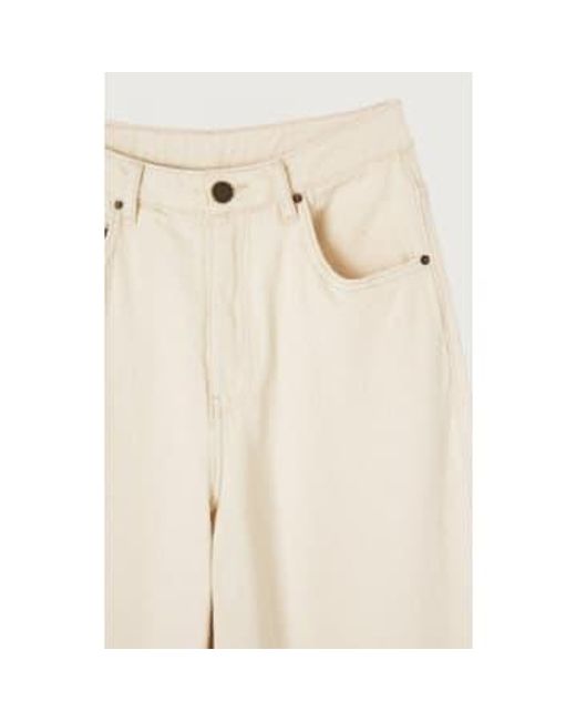American Vintage Natural Tineborow Ecru Trousers 27/30