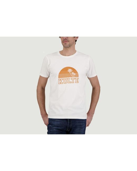 Kulte Sunset T-shirt in White for Men | Lyst