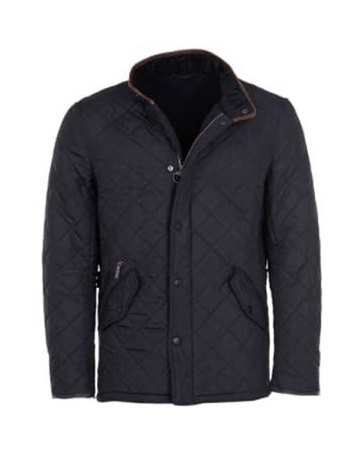 Powell Quilt Jacket Navy di Barbour in Blue da Uomo