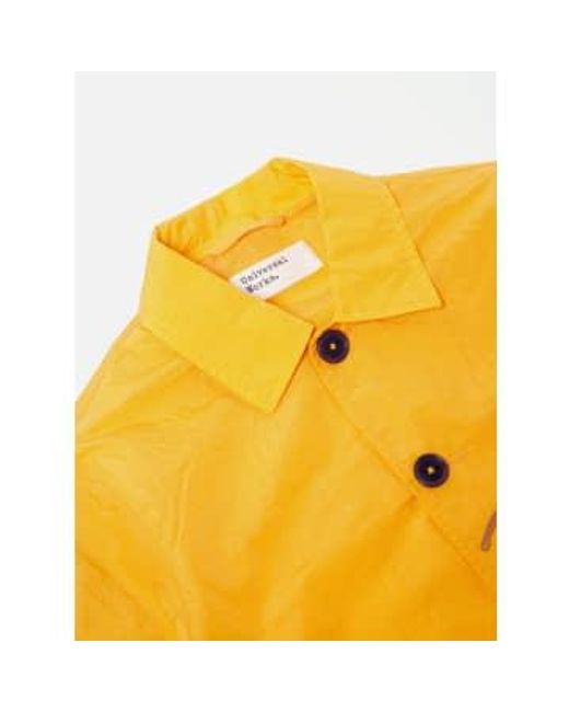 Universal Works Yellow Bakers Chore Jacket for men