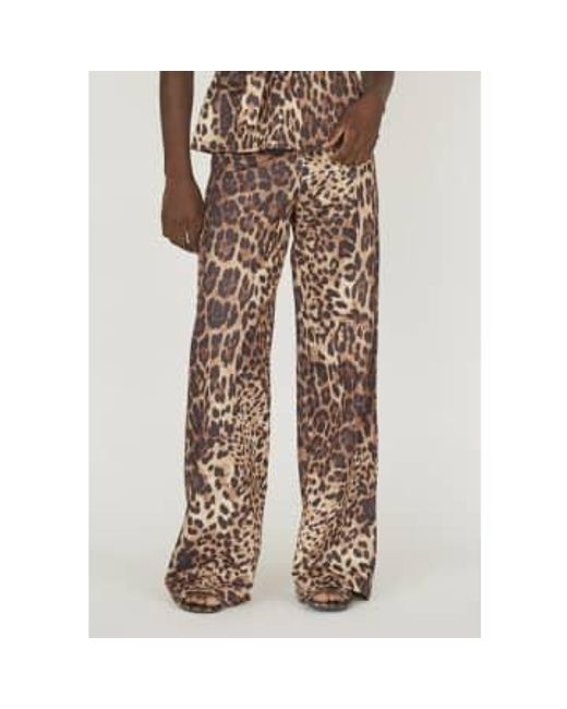 Sisters Point Natural Neat Pants Leopard Xs