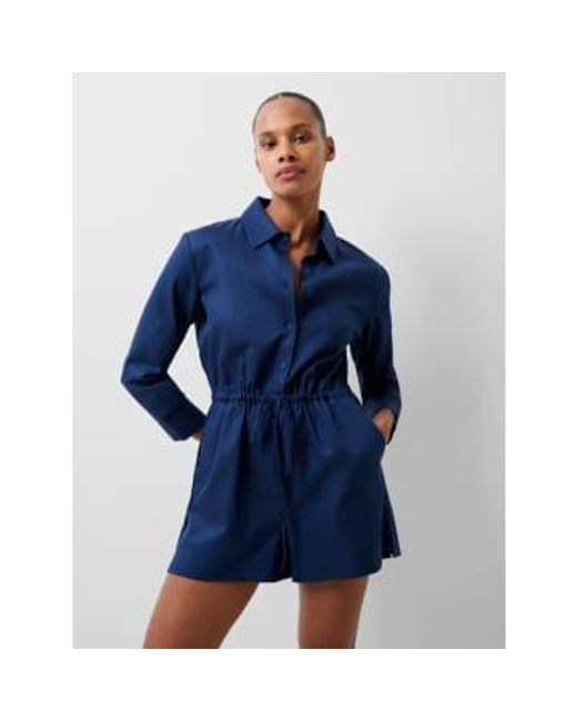 French Connection Blue Bodie Blend Playsuit
