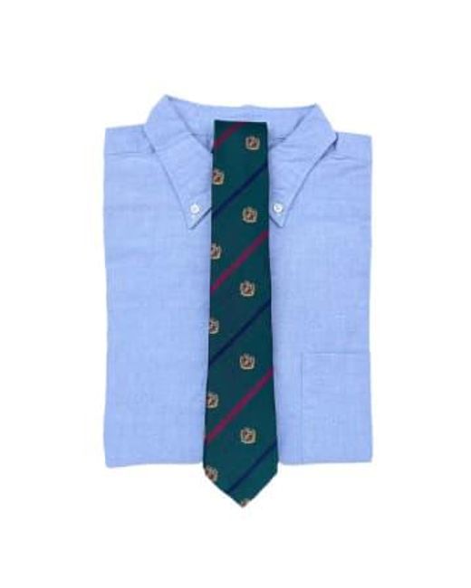 Fresh Blue Tudor Silk Tie One Size for men