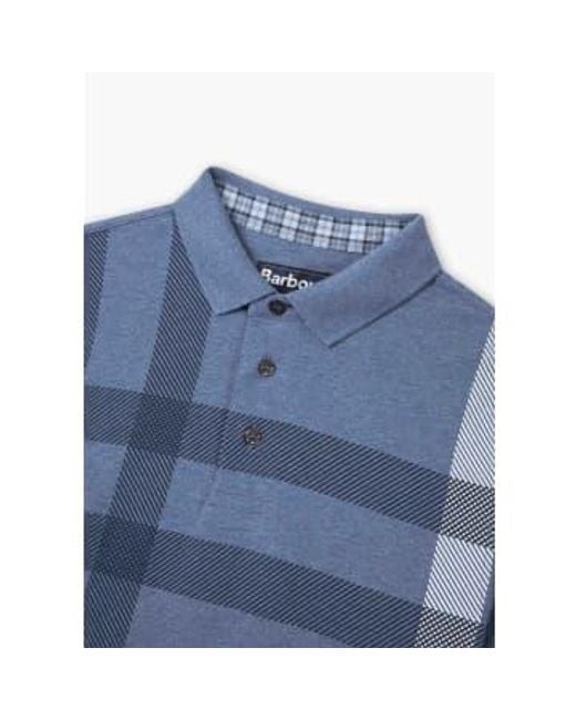Barbour Blue S Blaine Polo Shirt for men