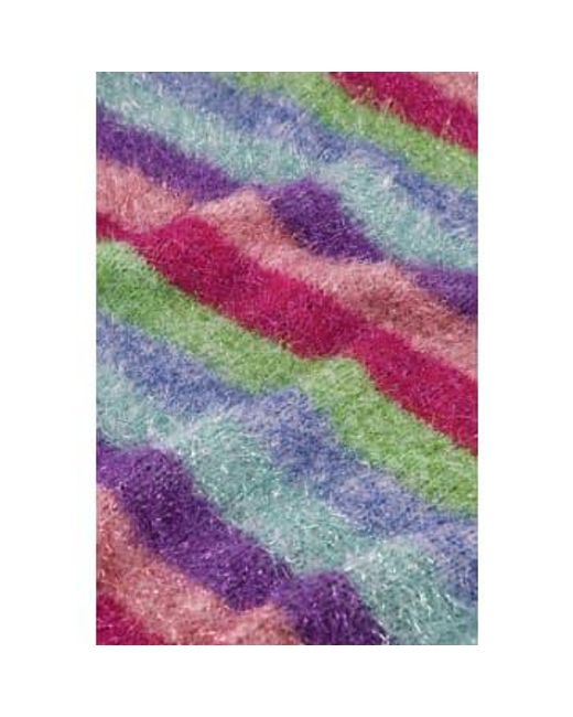 Glitter Stripe Printed Kitty Pullover di FABIENNE CHAPOT in Multicolor