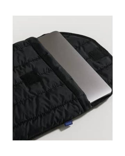 Baggu Black Puffy Laptop Sleeve 16" Nylon