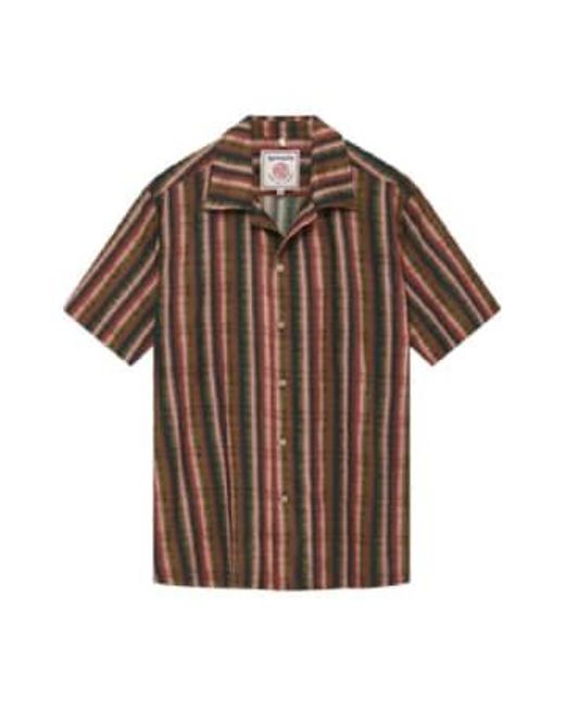 Komodo Brown Spindrift Shirt Stripe S for men