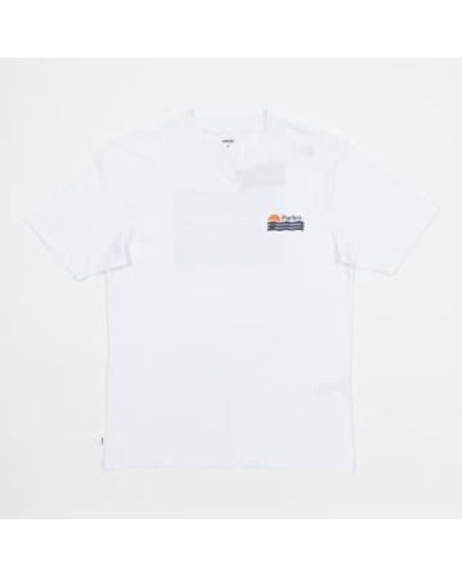 Parlez White Sunset Graphic T-shirt for men