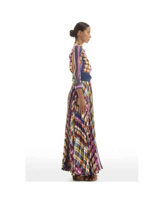 Robe chemise plissée Tosca Sara Roka en coloris Violet | Lyst