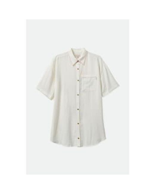 Brixton White Condesa Linen Shirtdress Xs/s