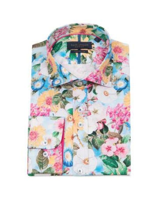 Guide London Multicolor Flower Print Shirt Multi M for men