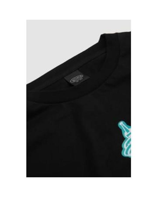 Manastash Baumwoll -t -shirt essential schwarz in Black für Herren