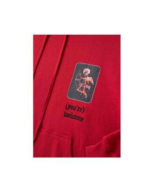 Ksubi Red S Icons biggie Crimson Hoodie for men