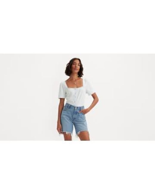 Levi's White Lightweight Blouse Of Mango Cuts Pascale L