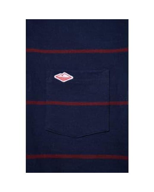 Battenwear Blue Pocket Rugby Shirt Maroon for men