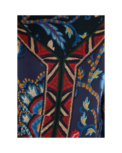 Farm Rio Blue Ainika Tapestry Maxi Dress