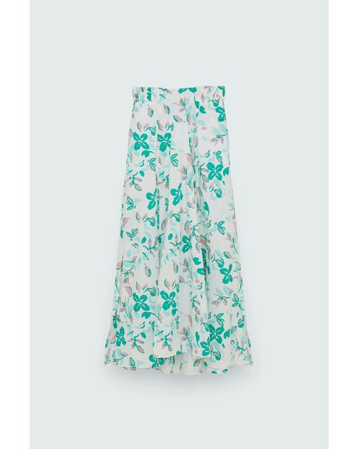 Dorothee Schumacher Blue Bold Flowers Skirt