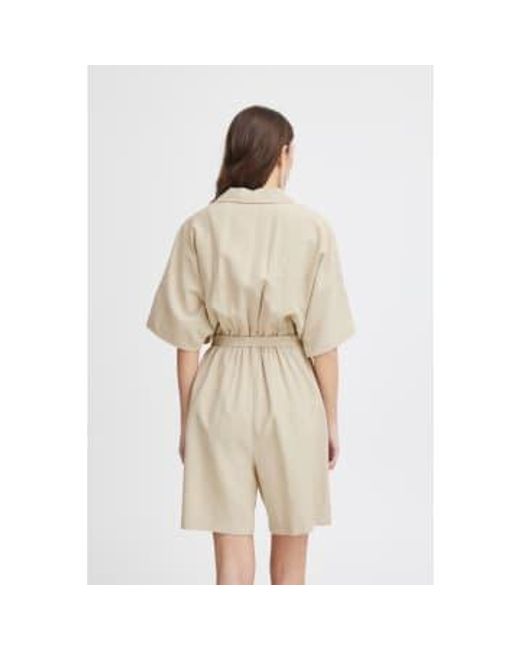 Ichi Natural Rivaly Shorts Jumpsuit-oxford -20121212