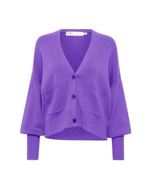 Inwear Purple Tenleyiw Ino-shape Cardigan Amethyst Uk 8/10