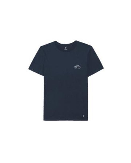 Faguo Arcy-baumwoll-t-shirt im marinerad von in Blue für Herren