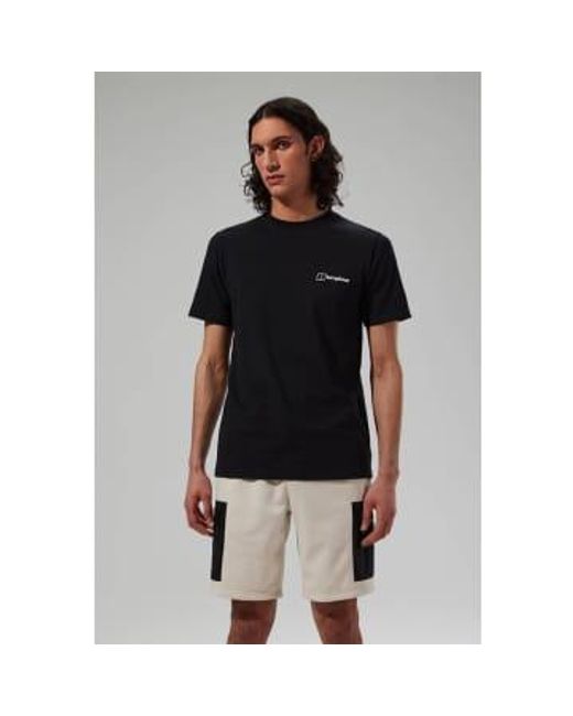 Camiseta manga corta hombres MTN MTN Berghaus de hombre de color Black