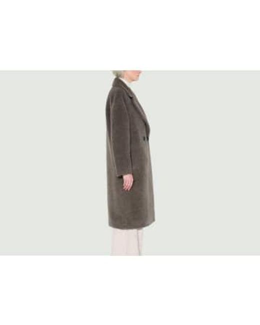 MAISON LENER Gray Uniface Coat S