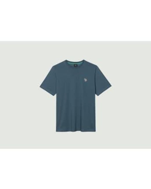 Logo Zebra T Shirt 1 di PS by Paul Smith in Blue da Uomo