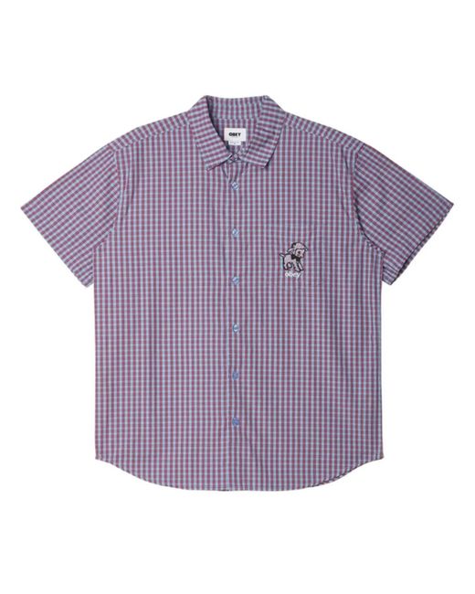 Obey | Frank gewebtes Hemd in Purple für Herren