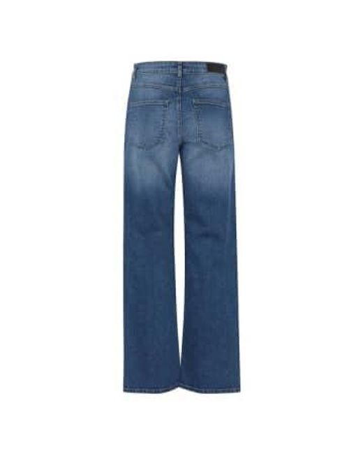 Twiggy Straight Medium Blue Jeans di Ichi