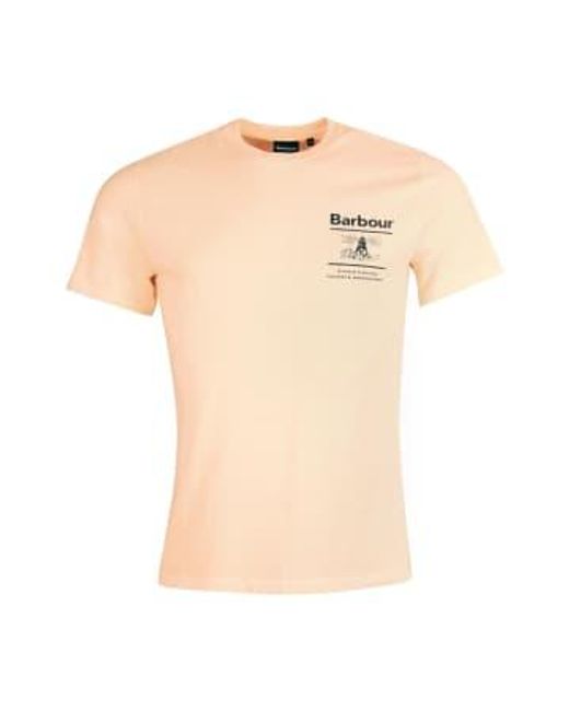 Barbour Natural Chanonry T-shirt Coral Sands M for men