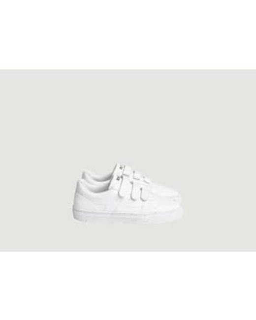 Zeta White Alpha Velcro Sneakers 38