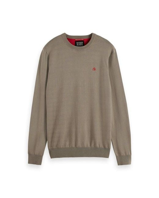 Scotch & Soda Gray Jersey Essential for men