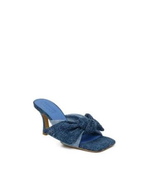 FABIENNE CHAPOT Blue Asha Mule Sandals