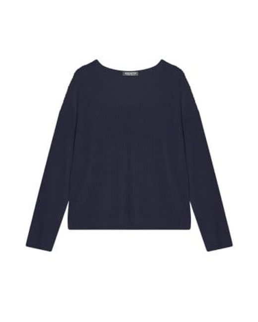 Cashmere Fashion Blue Esisto Cotton Sweater V-neck Long Arm S / Lime