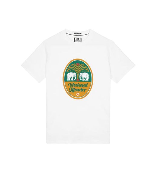 Chang T Shirt In White da Uomo di Weekend Offender in Verde | Lyst