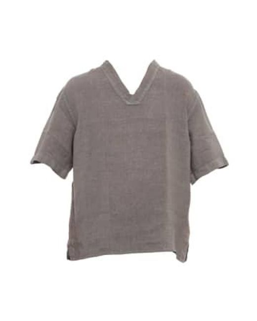 Costumein Gray T-shirt Scollo V 46 for men